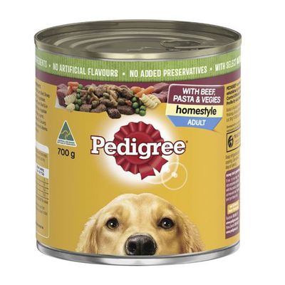 Pedigree Homestyle Beef, Pasta &amp; Vegies 12 x 700g