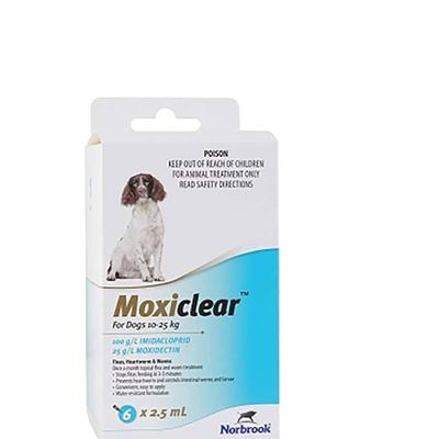 Moxiclear Dog 10-25kg 6 pack