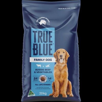 True Blue Family Dog Aussie Beef &amp; Veg 20kg
