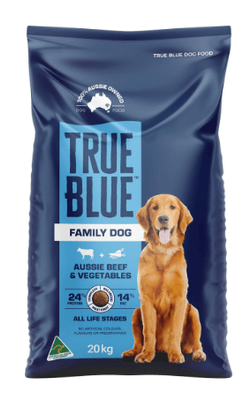 True Blue Family Dog Aussie Beef &amp; Veg 20kg