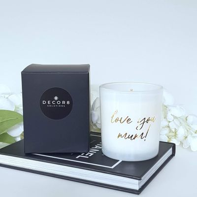 PERSONALISED NAME Soy Candles (boxed)