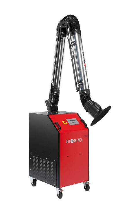 UNI2.2 portable fume extractor with aluminium arm from Aerservices