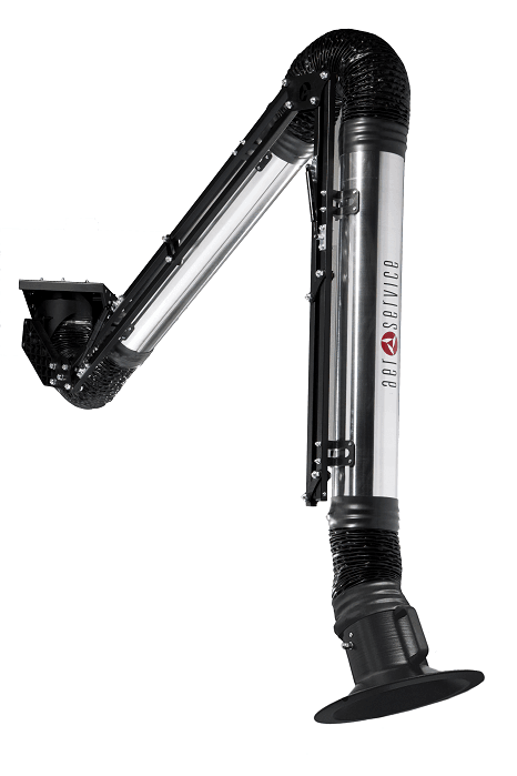 Armotech aluminium fume extraction arm from Aerservices