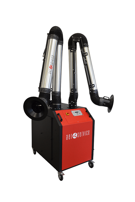 Armotech aluminium fume extraction arm from Aerservices
