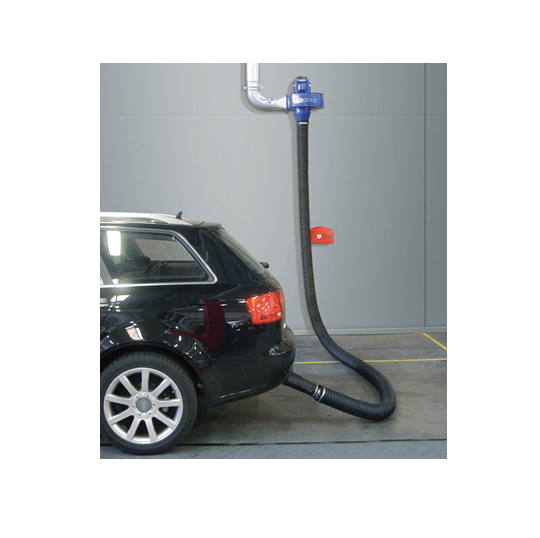 APN (single) wall mounted vehicle exhaust extraction system from Aerservices