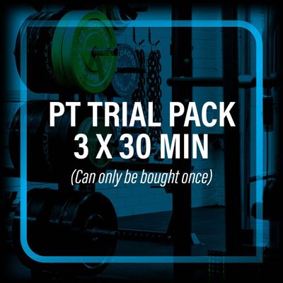 1) PT Trial Package - 3 x 30 min (Can only be bought once)