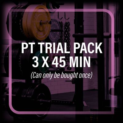 1) PT Trial Package - 3 x 45 min (Can only be bought once)