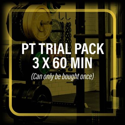 1) PT Trial Package - 3 x 60 min (Can only be bought once)