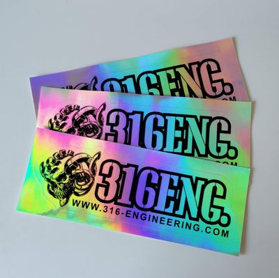 316ENG Hologram Sticker