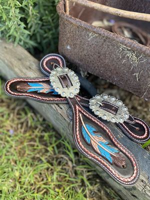 Ladies feather spur straps