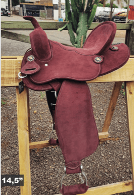 Lightweight barrel saddle with rounded skirts (Pre-order)
