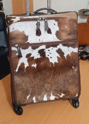Cowhide travel bag