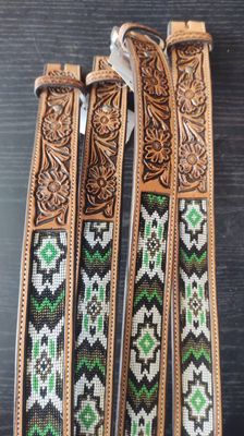 Green Beaded belt (Large sizes)