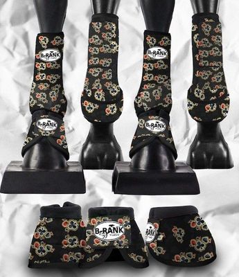 Card Horse boots (Set of 4 with bells)