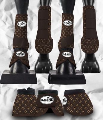 Louis Vuitton horse boots (set of 4 with bells)