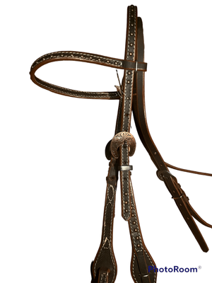 Bridle with bronze studs