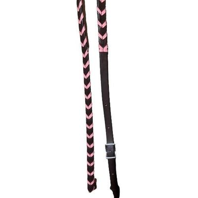 Barrel Racing Reins- Pink