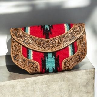 Woollen Aztec purse