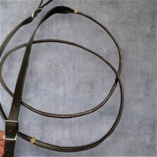 Leather roping reins