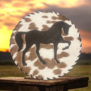 Horse cowhide place mats (Set of 6)