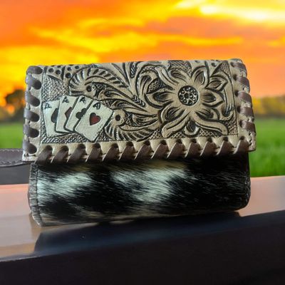 The Card wallet with cowhide