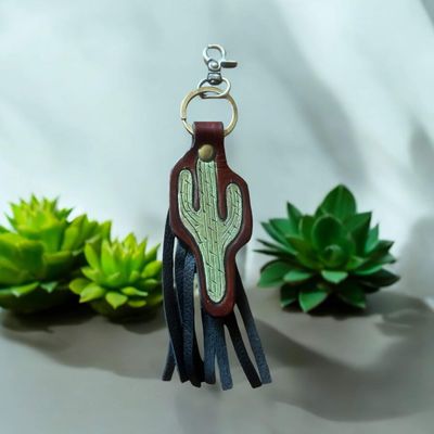 Cactus tassel keyring