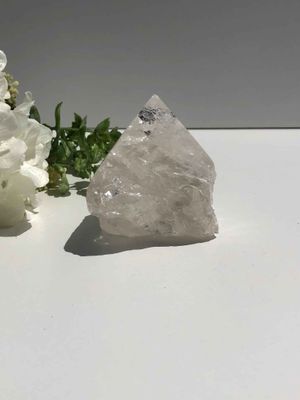 Clear Quartz Half Polished Point