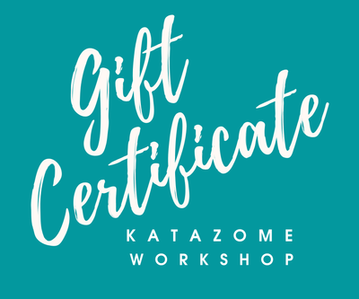 Katazome workshop gift certificate