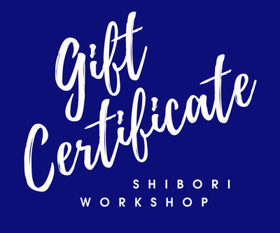 Shibori workshop gift certificate