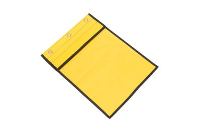 Yellow A4 Document Pouch w/Eyelets