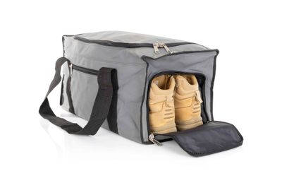 Grey Canvas Duffle Bag