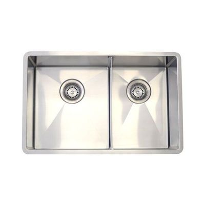 Kitchen Sink | Compatto 1-3/4&nbsp;Bowl -&nbsp;680x440x225mm - 304 S/Steel Radial Cnr Sink - Code:TKS-C300R