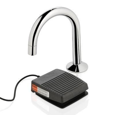 Autoflo - Foot Operated Basin Sensor Tap - Mains Powered - GN Outlet - Chrome - Code: 100-0195