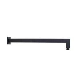 Shower | quattro Wall Mounted Shower Arm 400mm - Square - Matte Black - Code: H-18B
