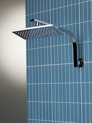 Shower | quattro Rectangular Brass Shower - WELS 3 Star 8 L/M - Chrome - Code: TR-084