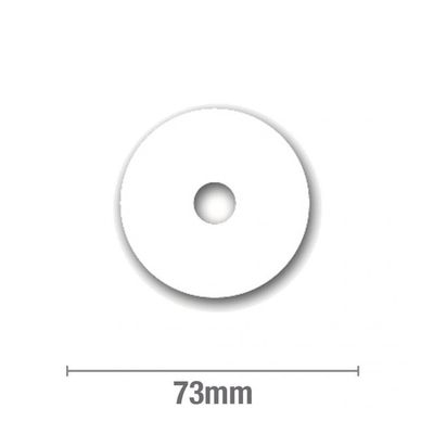 Cover Plate - 16mm Flat PEX Adhesive Round - White - 10 Pack - Code: CPRD16PEXST