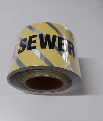Underground Sewer Detectable Tape 100mm x 300mt Roll - Code: 95026