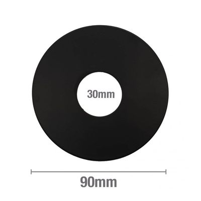 Cover Plate - Tiler&#039;s Boo Boo Round - 90 x 90m with 35mm - Black - Code: CPTBB30BLK