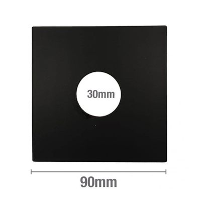Cover Plate - Tiler&#039;s Boo Boo Square - 90 x 90m with 30mm - Black - Code: CPTBB30SQ