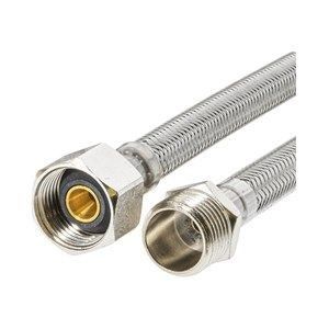 Plumb Gear | Flexible Hose - Water - 225mm - 15FI X 15MI BSP - PEX - 2 Pack - Code: FHM225