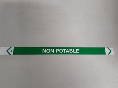 Non -Potable Labels - Medium - 400 x 27mm - Qty 10 - Code: MAGM8