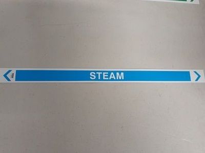 Steam Labels - Medium- 400 x 27mm - Qty 10 - Code: MAGM23