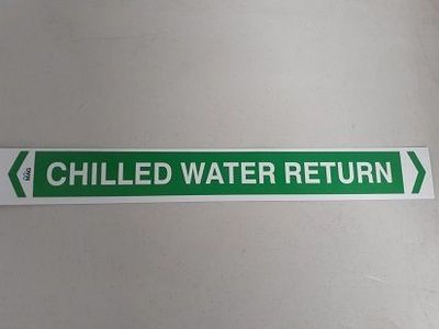 Chilled Water Return Labels - Medium 400 x 27m Labels - Qty 10 - Code: MAGM62
