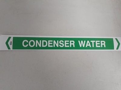 Condenser Water Labels - Large 400 x 50mm - Qty 10 - Code: MAGL15