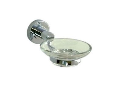 Cosmos Soap Dish - Glass/Chrome - Code: T2503
