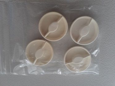 Bath Waste | 50mm Rubber Bath Plug - White - 4 Pack - Code: BPL-001-1