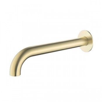 Wall Spout - Novetti - 200mm - Brushed Gold - Code: TS-N200BG