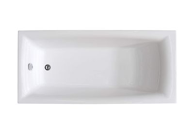 Bath | Caspian 1700 Inset Acrylic Bath with Overflow - White - Code: TDI-301A-1