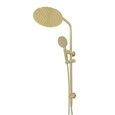 Shower l Novetti Shower on Rail Combo - Brushed Gold - Code: TSR-N603BG