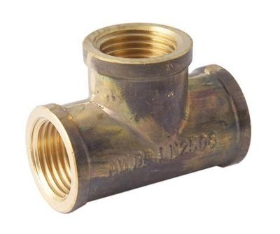 Brassware | 15mm Tee | Female | Brass || Code: AW404